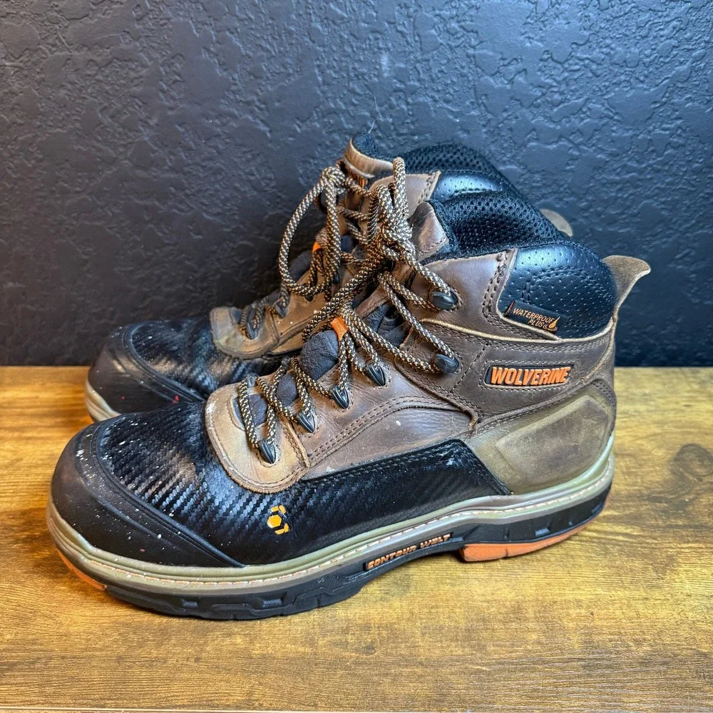 Wolverine CarbonMAX Contour Welt W10717 Brown Leather Work Boots Mens 11EW